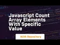 javascript count array elements with specific value