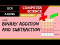 76 OCR A Level H046-H446 SLR13 - 1 4 Binary addition and subtraction