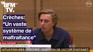 Crèches: l'audition de Victor Castanet devant le Sénat en intégralité
