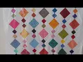Scrap buster wall hanging using Missouri Star Quilt Co Chandelier Quilt Pattern a quick easy block