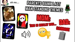 my parents rank forsaken last man standing themes roblox forsaken 