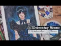Drawing Wednesday Addams In My ART STYLE Semi-Realistic Art Style DaBeeArts