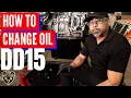 How to change oil on DD15 DD15 engine oil change DD15 fuel filter change DD15 oil change DD15