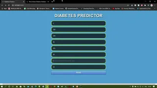 Diabetes Prediction using Machine Learning Project Code Web App Flask Python