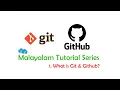 1 Git Github Malayalam Tutorial Series