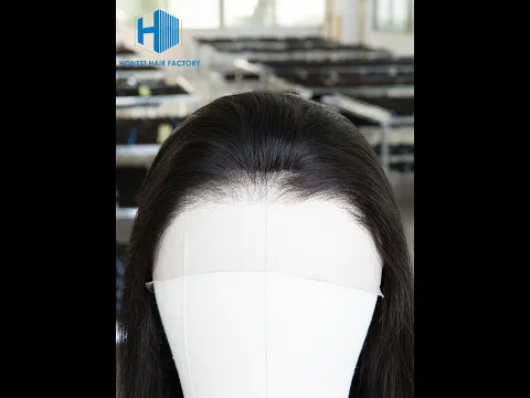Wholesale 180% Straight HD Full Lace Wig With Pre-plucked Hair Line Video
