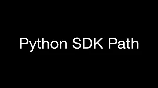 Find python SDK Path in macOs