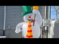 New 2026 HolidayDecorToYourDoor 8ft Christmas Inflatable Frosty The Snowman Unboxing And Review