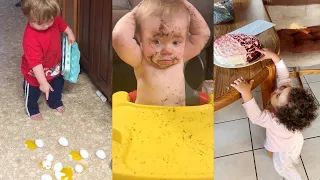 naughty baby fails videos funniest trouble make babies try not to laugh