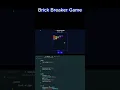 Brick Breaker Game Using HTML CSS JavaScript