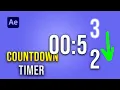 Countdown Timer in After Effects Beginner Tutorial