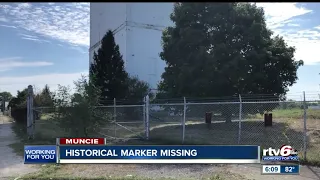 Muncie historical marker missing