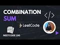 NeetCode150 - COMBINATION SUM Backtracking Medium Level Question LEETCODE DSA in Python