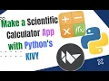 Make a Scientific Calculator with python s Kivy and Kivymd Kivy kivymd Python DEMO
