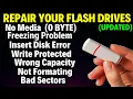 How To Fix USB Drive No Media Problem How To Fix 0 Bytes Flash Drive UPDATED