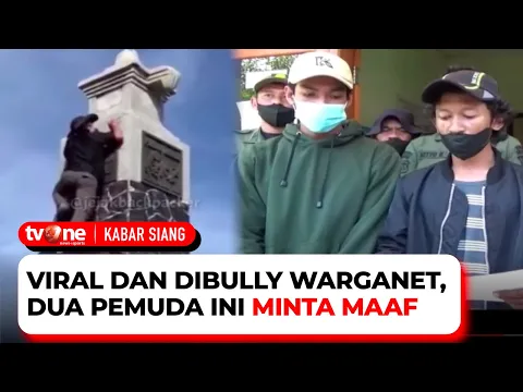 Sempat Viral, Dua Pemuda yang Nekat Panjat Tugu Hargo Minta Maaf