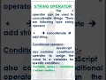 String operator in JavaScript in Web Coding With Bilal