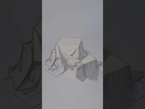 Studying Fabric Folds on Simple Shapes 📦🎨