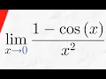 Limit of 1-cos x x 2 as x approaches 0 Calculus 1 Exercises
