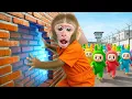 Lagu KIKI Monkey Hack Prison Full of LABUBU to Take Care Monkey with Ducklings | KUDO ANIMAL KIKI