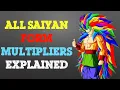 All Saiyan Transformation Multipliers Explained