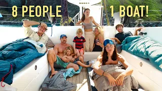 8 People. 2 Beds. 6 Months at Sea… will this work?