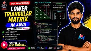 Lower Triangular Matrix In Java Explained Step-by-Step Master Arrays in Java