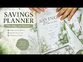 DIY Savings Planner Aesthetic Mint Theme Budget Planner Print Cut Assemble
