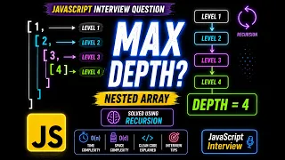 Maximum Depth of Nested Array JavaScript Interview Question