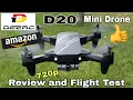 DEERC D20 Mini drone - Awesome Flyer Review and Flight Test 720p Cam Voice Control Gestures