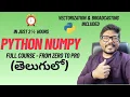 Python NumPy Full Course in Telugu Complete NumPy Tutorial for Beginners