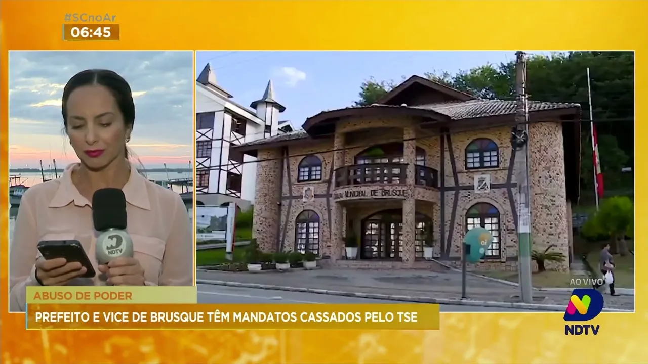 TSE cassa os mandatos do prefeito e vice da cidade de Brusque