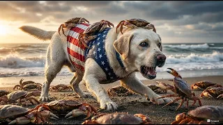 The Dog Surrounded by Crabs