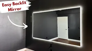 DIY Floating Backlit Mirror for a Home Gym or Bathroom Builds by Maz