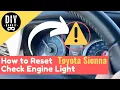 Toyota Sienna How to Reset the Oil Change Warning Light