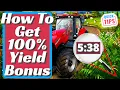 Farming Simulator 22 - How To Get 100 Yield Bonus