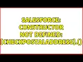 Salesforce Constructor not defined CheckPostalAddress Constructor