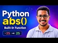 Python abs Function Explained Python Built-in Functions
