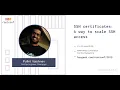 SSH Certificates a way to scale SSH access