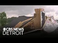 Tornado in mid-Michigan damages dozens of homes