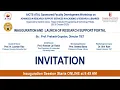Day 1 Inauguration AICTE ATAL Faculty Development Program - Research Support Services Workshop