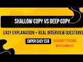 Deep Copy vs Shallow Copy in JS p-9 Ultimate Guide for Beginners Interviews