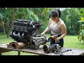 Download Lagu The Girl Restored Mitsu GALANT 1995 - The Engine Was Restored After Years of \