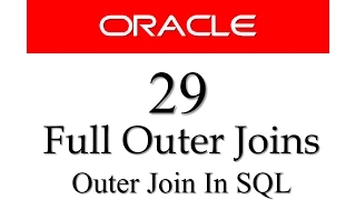SQL tutorial 29 Full Outer Join with example By Manish Sharma RebellionRider