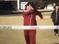 A funny gif a girl in running