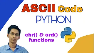 ASCII code ASCII in Python chr and ord function