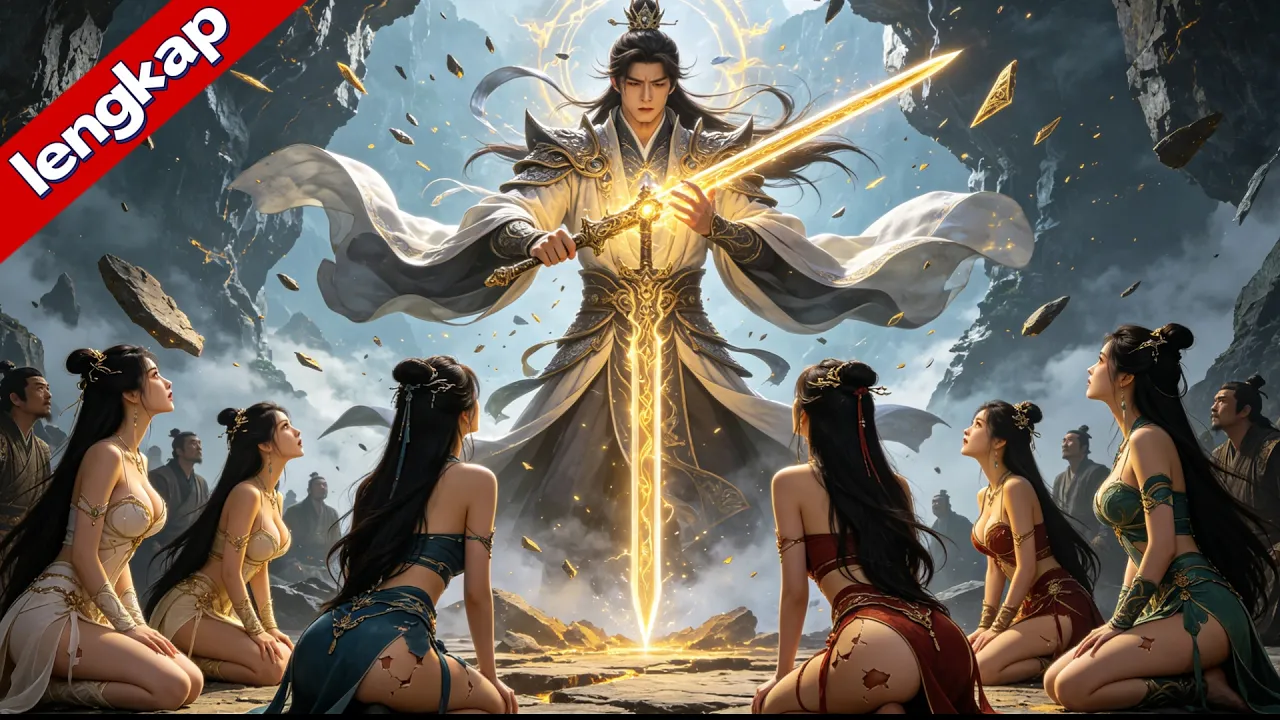 😏Sang ratu menangis memintaku tetap tinggal. Aku tersenyum: takdir langit ada di tanganku 👑⚡✨ poster