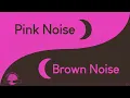Pink Noise & Brown Noise Black Screen | 10 Hour Sleep Sounds