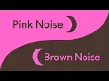 Download Lagu Pink Noise \u0026 Brown Noise Black Screen | 10 Hour Sleep Sounds