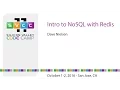 Intro to NoSQL with Redis at Silicon Valley Code Camp 2016